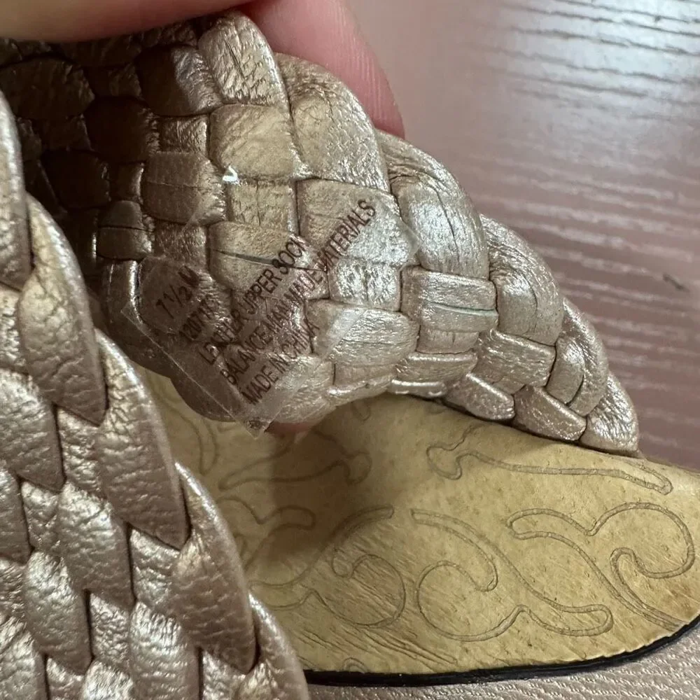 Sofft brand Pink Metallic Slip On Sandals size 7.5